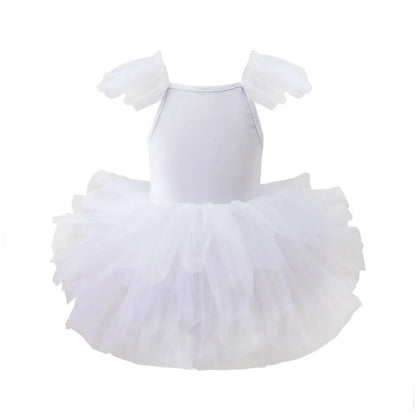 New Girl Ballet TuTu Dress 1-8 Ys Fashion Professional Kids Dancing Party Dress Performance Costume Princess Wedding Dress