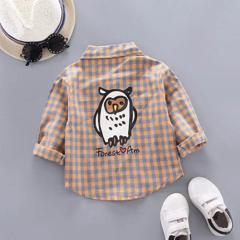 DIIMUU Spring Autumn Kids Baby Boys Cotton Clothes Shirt Toddler Girls Tee Clothing Children Wears Infant Blouse