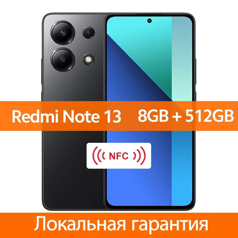 Global Version Xiaomi Redmi Note 13 Smartphone Snapdragon® 685 108MP camera 120Hz AMOLED display 33W charging