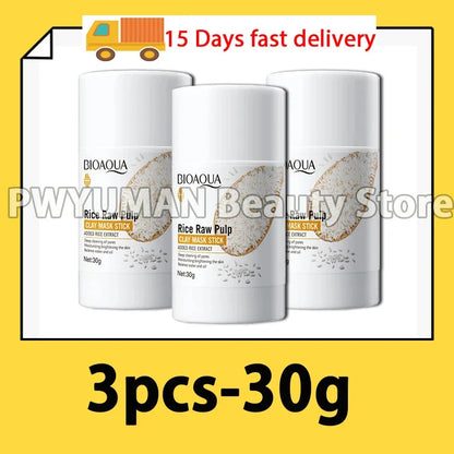 Facial Remove Blackhead Rice Solid Mask Acne Blemish Black Dots Clean Face Shrink Pores Stick Cream Brighten Korean Skincare New