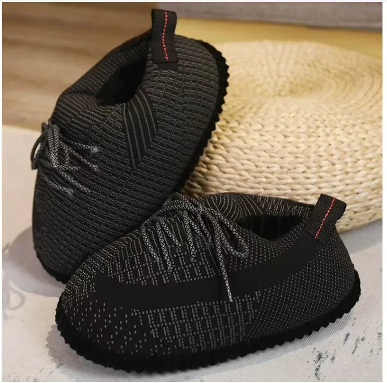 Unisex One Size Fits Most Eu 36-43 Winter Indoor Cotton Shoes Woman Warmth Home Slippers Women/Men Snug Sneakers Ladies Slipper