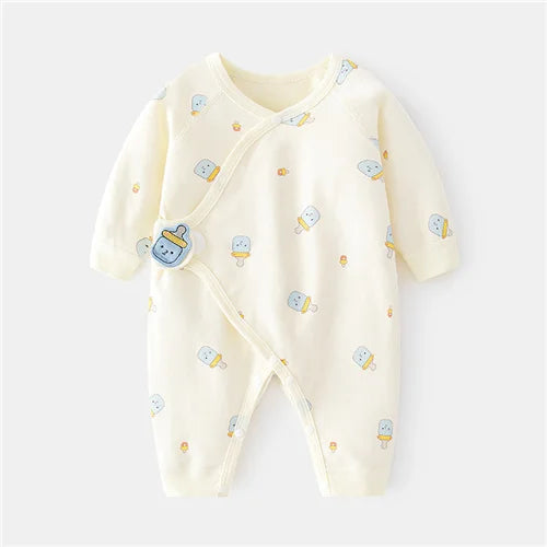 New Infant Baby Rompers For Girls Boys Print Cute Soft Newborn Jumpsuit Cotton New born Boy Girl Clothes Spring Romper Clothing
