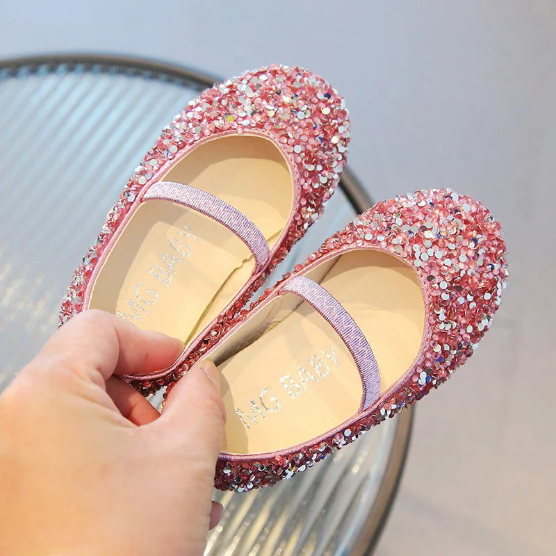 Spring Autumn New Children Shoes Girls Princess Shoes Glitter Children Baby Dance Shoes Casual Toddler Girl Sandals J207