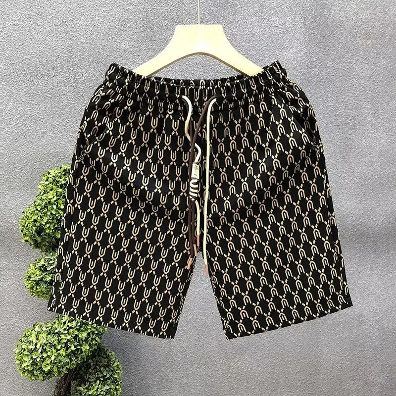 High End Fashion Shorts Men's Summer Fashion Brand Multifunctional Shorts Men's Beach Casual Flower Shorts