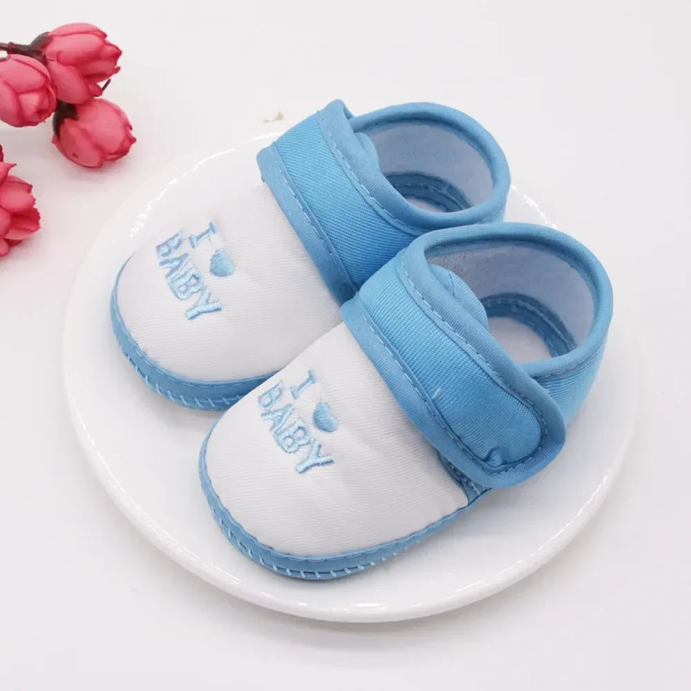 Double Heart Spring and Autumn Shoes for Men and Women 0-1 Years Old Soft Soled Toddler Shoes 3-6-9 Months Baby Walking Shoes