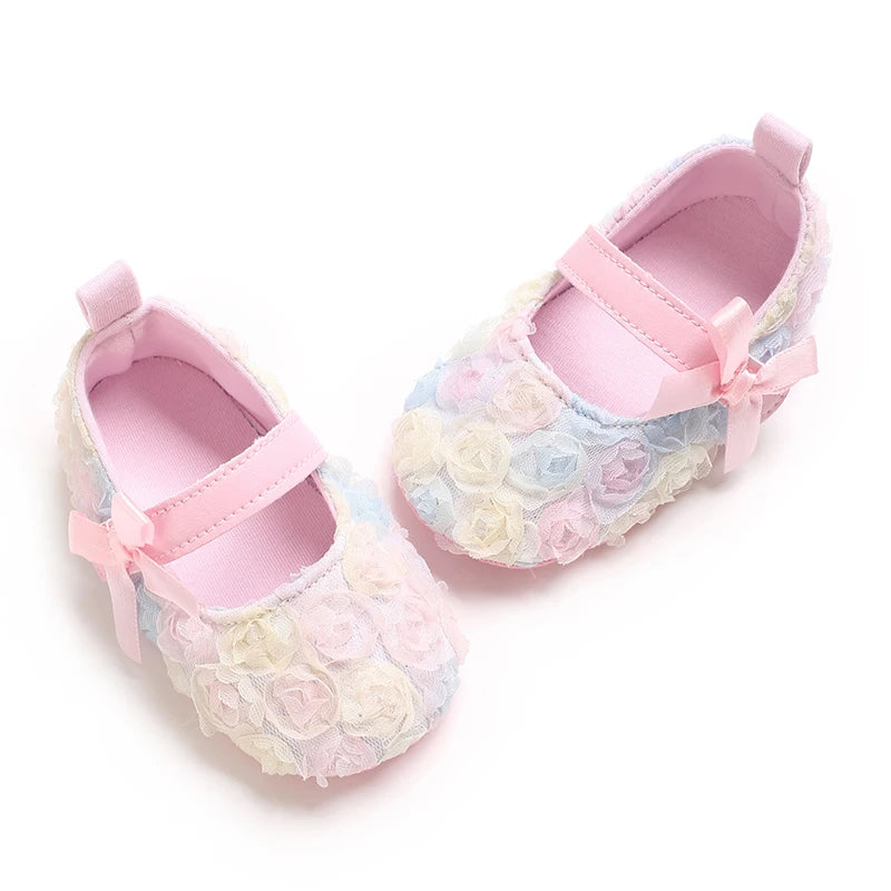 Baby Girl Shoes Cute Flower Anti-slip Sole Beautiful Flower Mary Jane Style Fashion Sandal Spring and Summer 0-6-12M