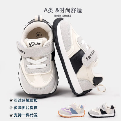 Spring and Autumn Children Casual Sports Shoes High Quality Anti Slip Walking Shoes for Girl Boy Cute Baby Prewalker Shoes BM16