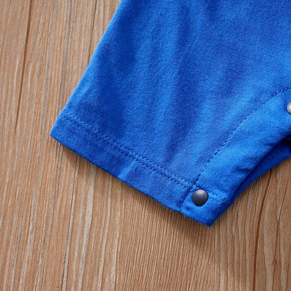 Newborn Clothing Handsome Anime Role Play Cotton Comfortable And Soft Summer Boys And Girls Short Sleeved Baby  Jumpsuit