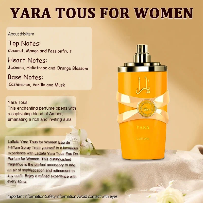 100ml/35ml Original Perfume For Men Long Lasting Fragrance Gift Set Yara