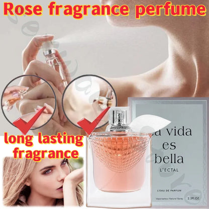 Beautiful Life Women Perfume True Love Rose Fragrance Lasting Perfume Fresh Natural Romantic Sweet Temperament 75ml