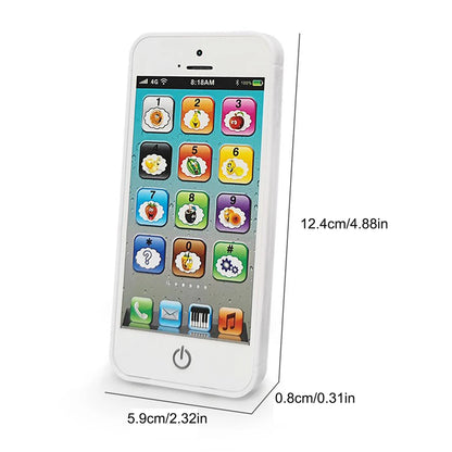 Children Simulation Phone Baby Musical Early Educational Toys English Learning Cellphone with Light Sound Mobile Vocal Toy Kids