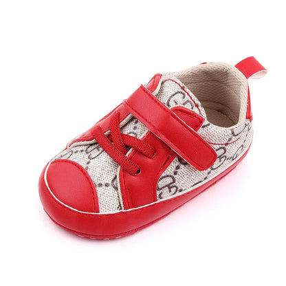 New 0-18M Baby Shoes Girls Newborn Infant Toddler Casual Comfor Cotton Sole Anti-slip PU Leather First Walkers Crawl Crib Shoes