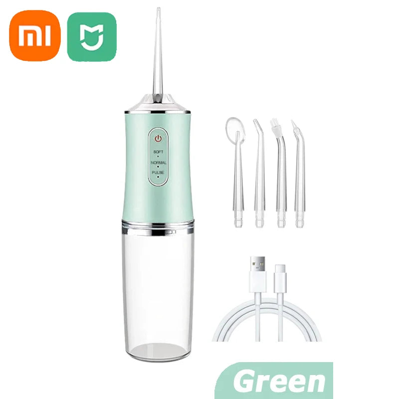 Xiaomi MIJIA Smart Electric Oral Irrigator Water Flosser 4 Jets 3 Modes USB Charging Water Jet Irrigator Dental Teeth Cleaner