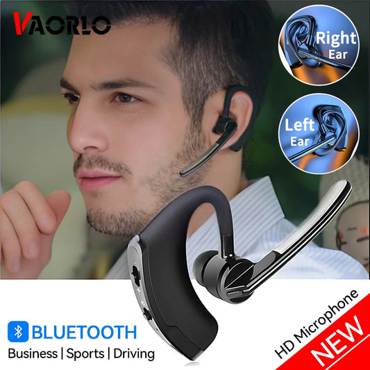 Wireless Bluetooth Single Earphone With HD Mic Stereo Headset