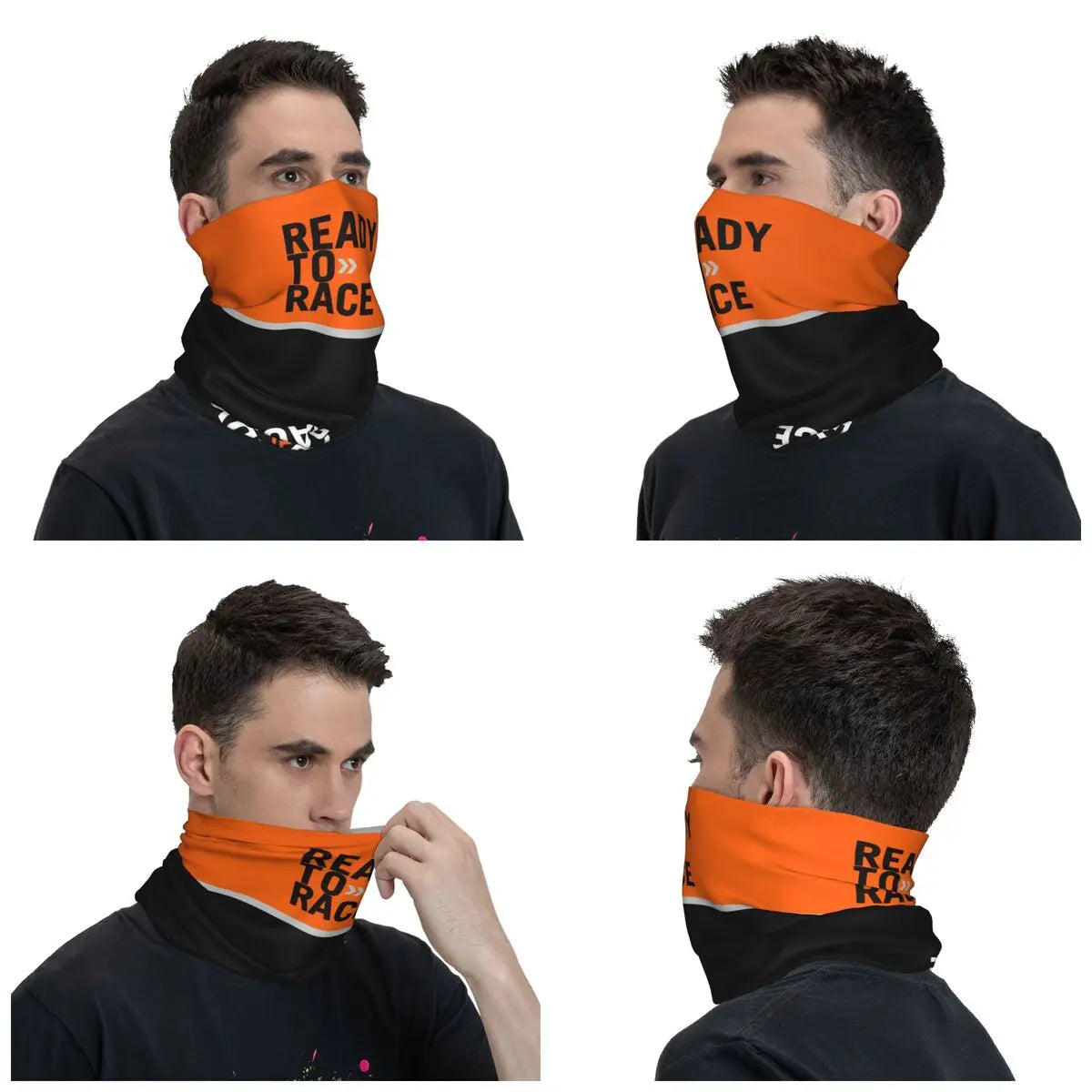 Ready To Race Mask Scarf Merch Neck Cover Enduro Cross Motorcycle Bitumen Bandana Scarf Summer Riding Mask Unisex Breathable