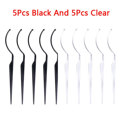 10 Pcs False Eyelash Style Display Stand Stick Board Lash Extension Try on Effect Exhibit Auxiliary Fake Lashes Holder Tools