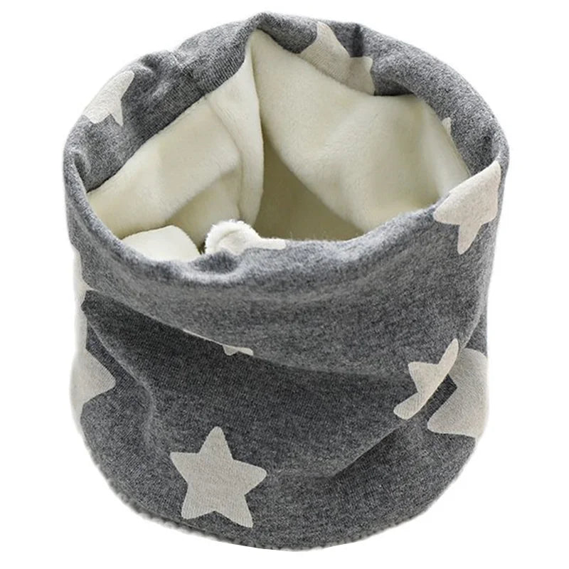 Autumn Winter Children Scarf Kids O-Ring Scarves Knitted Plush Boys Girls Neck Collars Warm Kids Neckerchief Children Bufandas