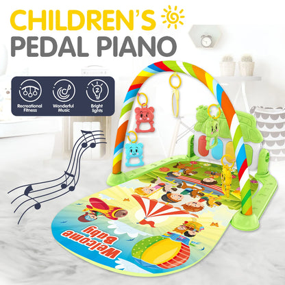 0-1 year old newborn baby music pedal piano baby fitness stand toy