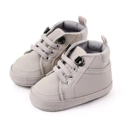 Baby Boy Sneakers Newborn PU Leather Infant Casual Girl Shoes Soft Sole Anti-slip Toddler First Walkers Crib Shoes