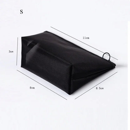 Women Mesh Cosmetic Bag Travel Storage Makeup Bag Organizer Female Make Up Pouch Portable Small Large Toiletry Beauty Case