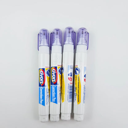 4 sale Wholesale Metal Headed Error Correction Fluid Pen for Student stationery, quick drying Volume 10ml, Metal tip 0.02mm