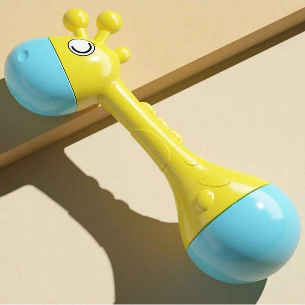 Cute animal Hand Cranked Bell - Early Childhood LearningToy That Enhances Grip Strength Promotes Visual And Auditory Development