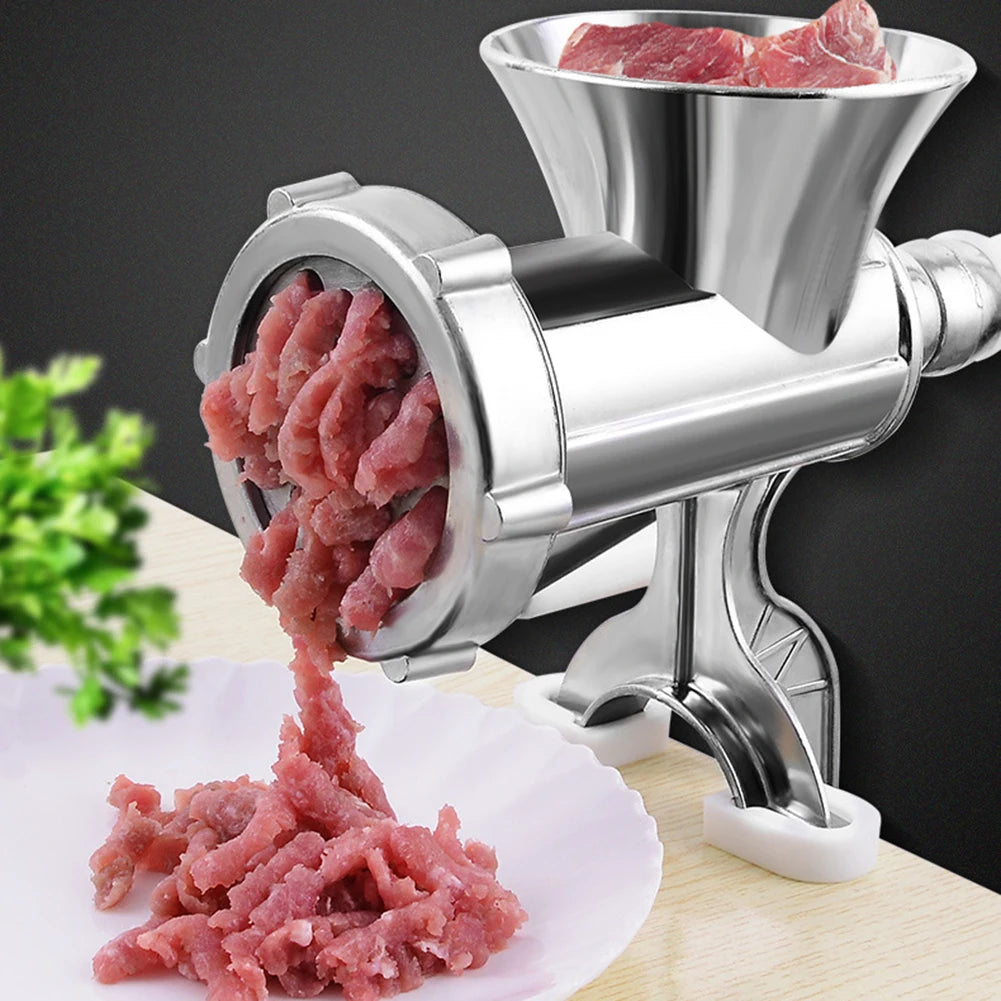 Manual Meat Grinder Sausage Maker With Tabletop Clamp Sausage Stuffer Machine Multifunction Aluminum Alloy for Home Kitchen