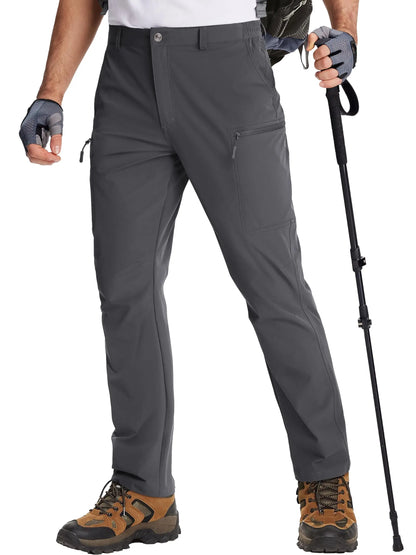 TACVASEN Waterproof Lightweight Hiking Pants Mens Ripstop Quick Dry Cargo Work Pant Outdoor Trekking Hard-wearing Trousers Male