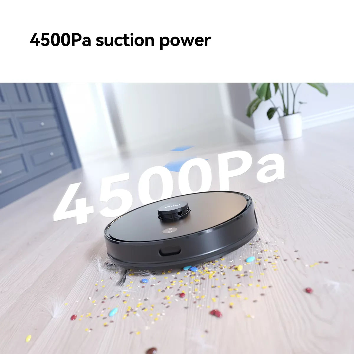 IMOU RV1 Pro 4500Pa Strong Suction Vacuum Cleaner Multiple Storable Map Robot Self-empty Sweeper Charing Station Home Appliance