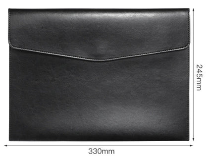 A4 A6 Leather File Folder Data Package Document Bag Fashion Briefcase Data Contract Bill File Bag School Office Supplies