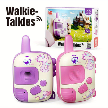 Mini Walkie Talkie Toys for 2 Pack, Kids Portable Radio Receiver Walkie Talkies for Indoor Outdoor Camping Hiking Playing Toy