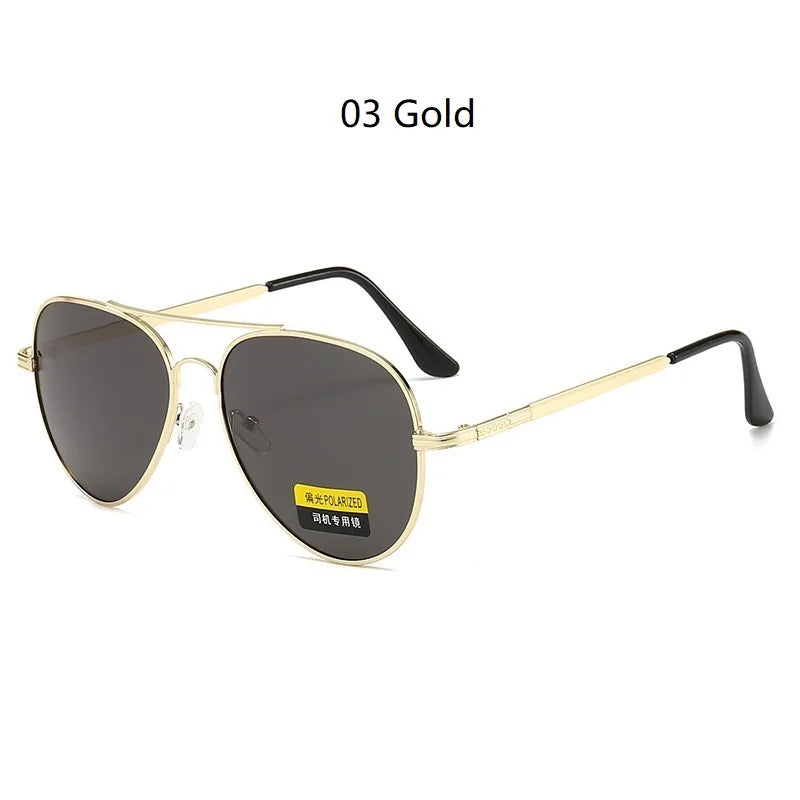 Classic Men And Women Polarized Sunglasses Fashion Metal Pilot Driving Fishing Sun Glasses Man Vintage Sunglass UV400 Eyeglasses