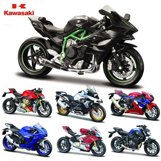 Maisto 1:18 Kakawasaki NINJA H2R KTM RC 390 YZF-R1 Naked V4 S YAMAHA MT-07 2018 Alloy Motorcycle Model Collection Gift Toy