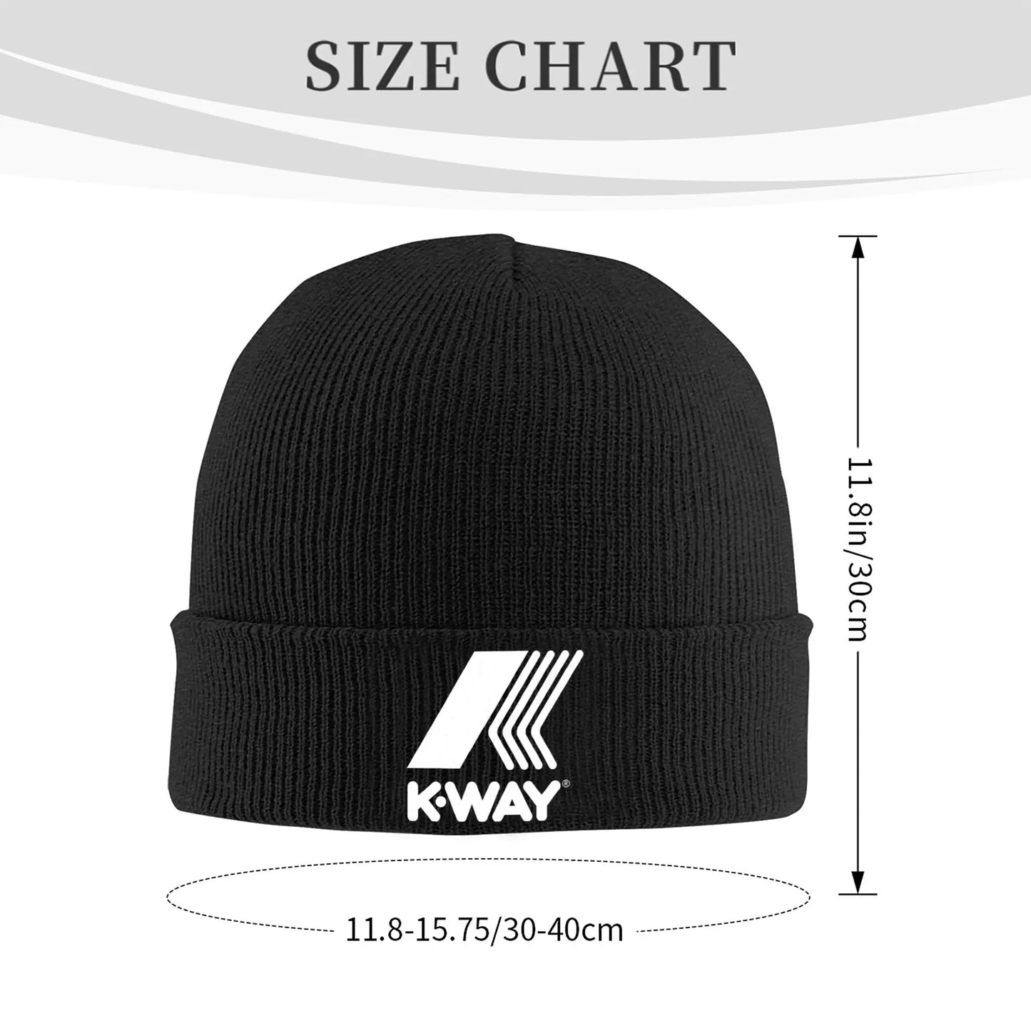 K-Ways Logo Knitted Hat Beanies Autumn Winter Hat Warm Acrylic  Street French Brand Cap for Men Women Gift