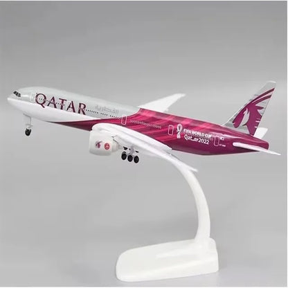20CM Boeing 777 Air Canada Alloy Airplane Model Toy With Wheel Replica Aircraft Plane Boys for Collectible Display Gift