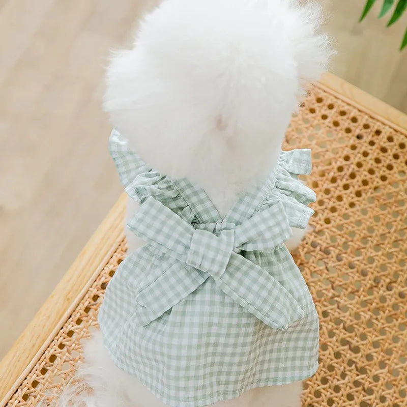 Summer Strawberry Dress for Dog Pet Clothing Dog Suspender Skirt Dog Clothes Cats Puppy Print Cute Dog Mesh Dress Pet Supplies