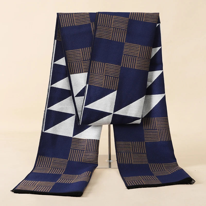 Fashion 180*30cm Scarves Man Autumn Winter Thick Warm Cashmere Business Long Wraps Boy Classic Shawl Free Shipping muffler