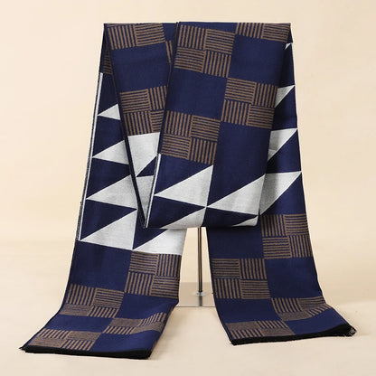 Fashion 180*30cm Scarves Man Autumn Winter Thick Warm Cashmere Business Long Wraps Boy Classic Shawl Free Shipping muffler