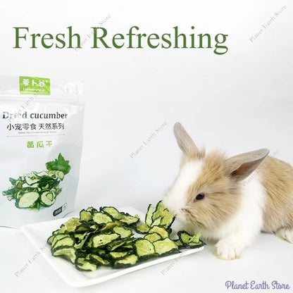 Pet Snack Dehydrated Cucumber Dried Vegetables Conditioning Stomach To Help Defecate Rabbit Chinchillas Guinea Pig Hamster Snack