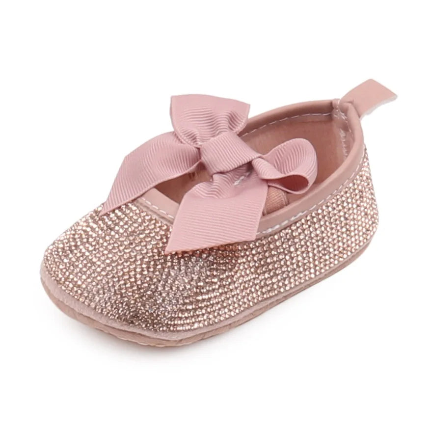 Baby Beautiful Shoes High Quality Newborn Toddler Girls Sneaker Spring and Summer Sandal Cute Bowknot Shiny Diamonds BBW3204