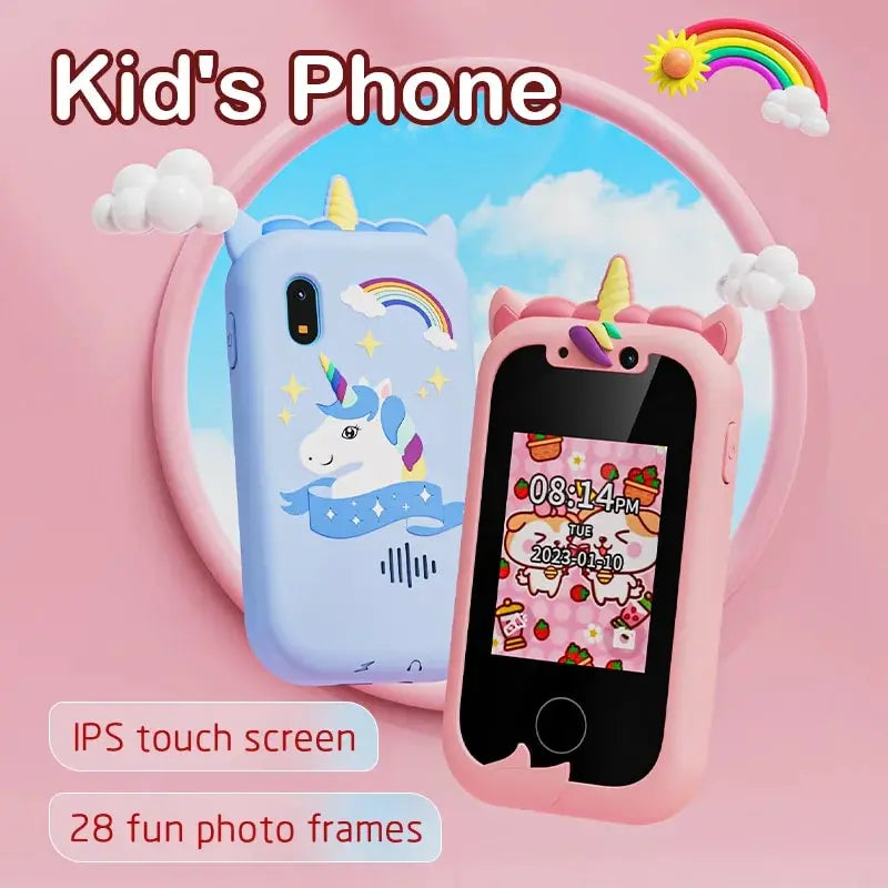 Kids Smart Phone Camera Toys Touchscreen Learning Toy for 3-8 Year Old Boys Girls Phone MP3 Player Christmas Birthday Gifts