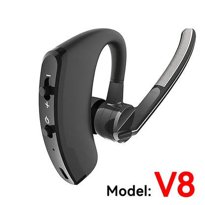 Wireless Bluetooth Single Earphone With HD Mic Stereo Headset