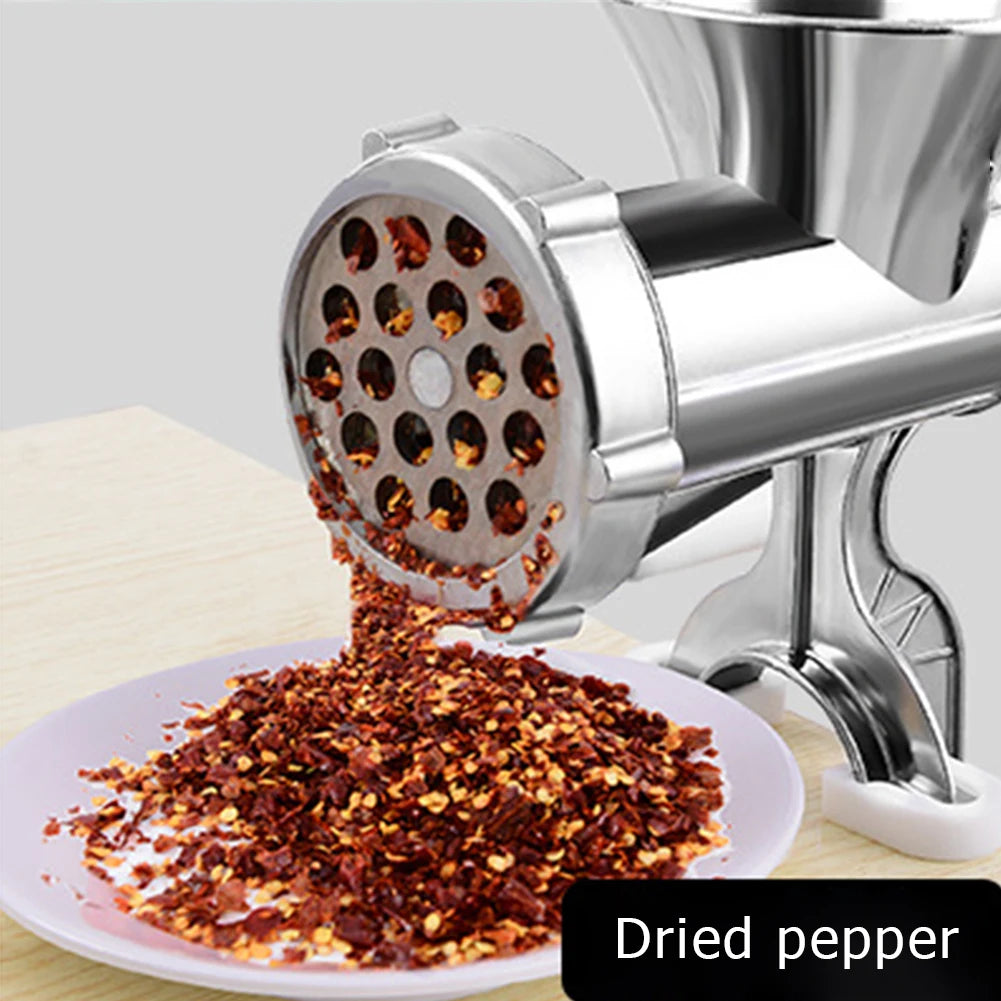 Manual Meat Grinder Sausage Maker With Tabletop Clamp Sausage Stuffer Machine Multifunction Aluminum Alloy for Home Kitchen