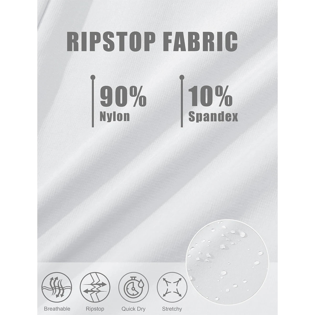 MAGCOMSEN Men's Hiking Shorts 5 Pockets Waterproof Ripstop Quick Dry Outdoor Cargo Fishing Safari Shorts