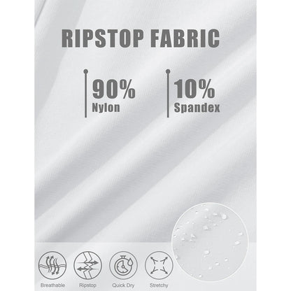 MAGCOMSEN Men's Hiking Shorts 5 Pockets Waterproof Ripstop Quick Dry Outdoor Cargo Fishing Safari Shorts