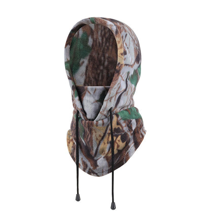 Winter Cycling Men Polar Fleece Warmer Beanies Women Camouflage Full Face Mask Thickened Helmet Liner Sport Ski Balaclava Cap