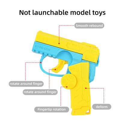 2 in 1 Deformed Fidget Spinner Toys Gun for Children Antistress