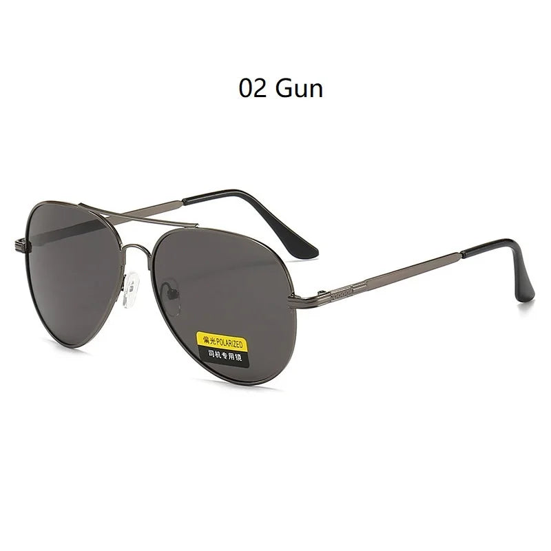 Classic Men And Women Polarized Sunglasses Fashion Metal Pilot Driving Fishing Sun Glasses Man Vintage Sunglass UV400 Eyeglasses