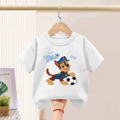 PAW Patrol Children's T-shirts Sets Boys Summer Short Sleeve Shorts Two Piece Suit Kids Outfits Breathable Sport Clothes Set