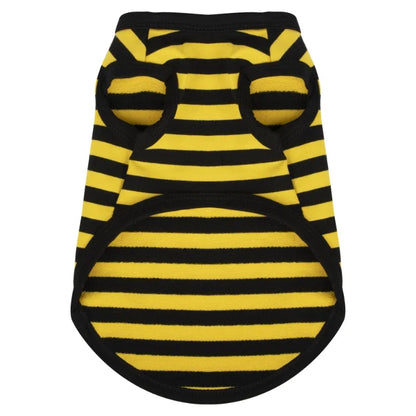 1Pc Summer Dog Clothes for Small Medium Dogs Pet Stripe Cotton Sweatshirt Breathable Puppy Cat Clothing